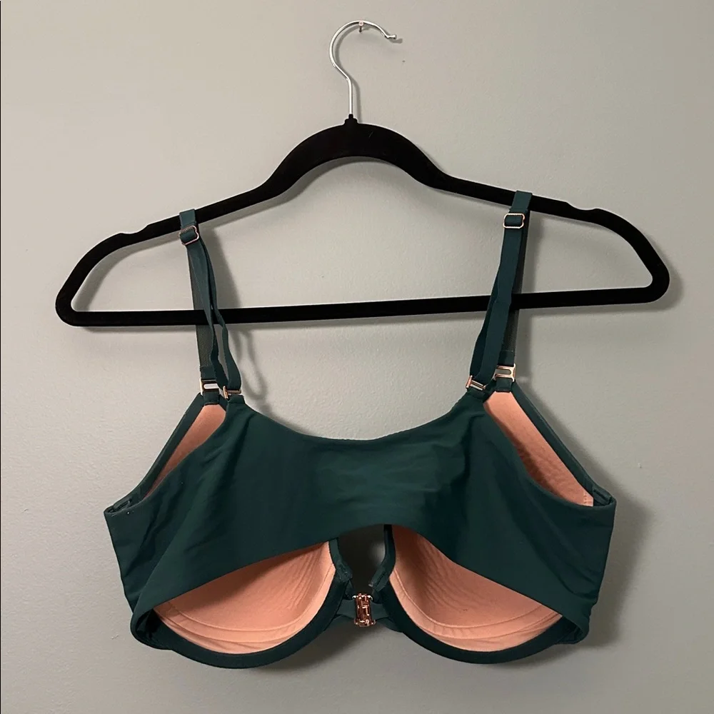 Soma Bodify Front Close Perfect Coverage Bra Green Size 36D